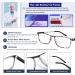 Eyeurl 4-Pack Blue Light Filter Reading Glasses for Men & Women - 2.0x Magnification for Computer & Cell Phone Use - Buy Online on GoSupps.com