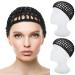 2 PCS Black Mesh Hair Net Caps for Women - Long Straight/Curl Wig Snood Wrap Bonnets with Bun Lift Strap - Ideal for Sleeping, Cooking, Ballet - Buy Online on GoSupps.com