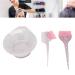 3PCs hair dye set hairy-color mixer hairy hairy hairy coloring comb hair barbers colored brush salon hair tint skin dye mixer for home salon use (pink)