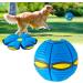 Yeahboom pet toys frisbee ball flying saucer ball toys for dogs flying ball for dogs pet toy frisbee ball dog flying ball premium dog ball blue - no light