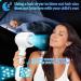 Ionic Hair Dryer Chignon Hair Blow Dryer 1600W Lightweight Fast Drying with 2 Concentrator Nozzles 3 Temperature /2 Speed for Home Travel - Buy Online on GoSupps.com