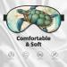 Soft Sleep Mask for Men & Women - Double-Sided Ocean Turtle & Conch Eye Covers - Adjustable Blacout Blindfold for Travel & Home - Buy Online on GoSupps.com