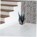 COHEALI 1 Set Ornament Floor Trim Decor Metal Art Outdoor Iron Flower Art Flower 3D Windmill Blue 24X12cm - Buy Online on GoSupps.com