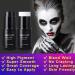 MEICOLY Black White Face Body Paint Stick Set - Complete Halloween Makeup with Sponges & Setting Powder for Adults & Kids Perfect for Clown SFX Skull Zombie and Goth Looks - Buy Online on GoSupps.com