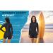 MWTA Womens Shorty Wetsuit 2mm Neoprene Swimsuit | UV Protection for Diving, Snorkeling, Swimming | Black 6 (5'4 - 5'6 / 110-125 LB) - Buy Online on GoSupps.com