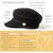 accsa Women's Black Fashion Newsboy Cap - Stylish Bakerboy Cabbie Beret Hat - Buy Online on GoSupps.com