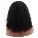 Kinky Curly Wig with Bangs - 16 Inch Human Hair Wig for Black Women | 180% Density Brazilian Virgin Hair | Glueless Non-Lace Wig - Buy Online on GoSupps.com