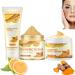 Turmeric Glow Skincare Set Turmeric Face Wash & Scrub & Body Butter Turmeric Skin Care Set Turmeric Face Scrub Exoliating Face Wash Hydrating Face Moisturizer (1 Set)