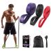 Fitnessbander resistance straps strength training gymnastics band Extra long resistance band training band fitness band resistance band latex elastic stretch straps exercise band fitness straps for yoga red black purple