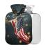 HAWK hot water bottle with cover American flag July 14th 1 l small warfood for pain relief headache neck and shoulders BPA-free