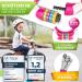 Dunlop Children's Bicycle Lock - Safety Level 5 Color-Coded Number Lock (Pink) for Enhanced Security - Buy Online on GoSupps.com