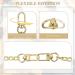 24 Pcs Purse Chain Strap D Ring Rivets Set Flat Purse Strap Extender Replacement Crossbody Chain Metal D Ring Stud Screw Post Head Buttons Handbag Chains Accessories for DIY Wallet Shoulder Bag Multicolor - Buy Online on GoSupps.com