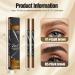  Electri-HQ 2 x Eyebrow Pencils Dark Brown and Light Brown Microblading Eyebrow Pencil Waterproof Liquid Eyebrow Pencil Create Long-Lasting Natural Makeup Fine (Double Title 2) - Buy Online on GoSupps.com