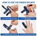 Echify Upgraded Finger Splints - 1Pc Full Coverage Finger Protector Mallet Finger Support Brace Trigger Finger Splint Finger Straightener for Arthritis & Broken Knuckle Immobilization Blue - Buy Online on GoSupps.com
