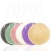 6 Pack Natural Konjac Facial Sponges findTop 6 Colors Konjac Exfoliating Facial Sponge Set for Gentle Face Cleansing and Exfoliation- Charcoal Turmeric French Green White Pink & Purple
