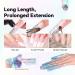 Saviland Long Length Nail Forms - 100Pcs Self-Adhesive Poly Gel & Acrylic Nail Extensions | Sturdy Nail Art Stencils for Professionals - Buy Online on GoSupps.com