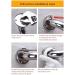 Bathroom Grab Bar shower Handle Balance Bar Safety Hand Rail Support Handicap Bath Handle - Buy Online on GoSupps.com