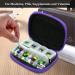 Serfeymi Weekly Travel Pill Organizer - Removable 7 Day Pill Box - Fashionable Purple Pill Case for Purse - Medicine Vitamin Supplement Container - Buy Online on GoSupps.com