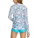 TSLA Women's UPF 50+ Zip Front Rash Guard Hoodie - Colorful Palm, Medium - Buy Online on GoSupps.com