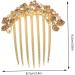 minkissy Hair Jewelry Wedding Accessories for Brides Rhinestone Hair Comb Hair Side Combs Decorative Hair Combs for Women Accessories Comb Headband Ponytail Miss Rhinestones Petal - Buy Online on GoSupps.com