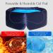 Cooling Sleep Mask with Gel Pads | Cold/Warm Compress Eye Mask for Puffy Eyes | Weighted Adjustable Satin Blackout Cover for Men & Women - Deep Blue - Buy Online on GoSupps.com