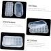 Hemoton 3pcs box Practical Portable Useful Kitchen Case Lid Organizing with Eggs Covered Holder Multi-grid Whitex3pcs 32x18cmx3pcs - Buy Online on GoSupps.com