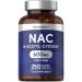 NAC N-Acetyl-Cysteine 600mg | 250 Caplets | 8+ Months Supply | Free Form Formula | by Horbaach