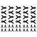 40 Black Ribbon Temporary Tattoos: Melanoma  Gun Control  Skin Cancer  Sleep Disorders Awareness Tattoo