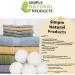 Simple Natural Products Wool Dryer Balls - Reusable Fabric Softener for Laundry - Unscented, XL Pack of 6 - Buy Online on GoSupps.com