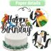 Parrot Birthday Cake Topper Tropical Bird Themed Birthday Decoration Parrot Happy Birthday Cake Pick Toucan Parrot Party Cake Decor for Flying Birds Baby Shower Supplies - Buy Online on GoSupps.com