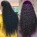 22 inch Glueless Water Wave Lace Front Human Hair Wig for Black Women - Pre Plucked with Baby Hair, Transparent Lace Closure, Curly Style - Full and Natural Look - Buy Online on GoSupps.com