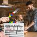 MCPINKY White Wooden Clapper Board - Rainbow Film Slate for Director Props - Buy Online on GoSupps.com