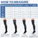 Compression Stockings for Women & Men - 23-32 mmHg Varicose Vein Support Socks | Thigh High Open Toe Sleeves for Fatigue Relief - Black 2X-Large - Buy Online on GoSupps.com