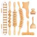 YOFuly 8 PCs wood therapy massager wood-massage roller Professional Maderotherapy Massage device Set for body shaping lymphatic drainage muscle pain relief anti-cellulite