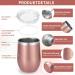 Buy Telanks Mate Cup Set - 340ml Double-Walled Stainless Steel Yerba Mate Mug with Bombillas & Cleaning Brush - Rose Gold - Buy Online on GoSupps.com