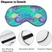 Light-Blocking Japanese Wave Sleep Mask | Comfortable Adjustable Eye Cover for Travel & Sleep | Soft Blue Blindfold for Women & Men - Buy Online on GoSupps.com