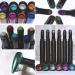 SMTHOME 2 Pieces Chrome Air Cushion Nail Powder Pens for Holographic Metallic Manicure - Red+Blue - Buy Online on GoSupps.com