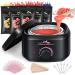 Amconsure Waxing Kit,Waxing Kit for Women Men Home Wax Warmer Hair Removal with 5 Formula Hard Wax Beads for Hair Eyebrows Bikini Body Armpits Facial Nose Legs, Painless Brazilian Wax Kit. Black-pink03