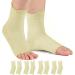 HUEGLO 4 pair ankle bandage orthopedic compression socks Neuropathy ankle bandage arthritis achilla tendon Bandage Plantarfasciitis foot bandage ankle sports plantar fasciitis socks skin color m