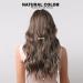 HAIRCUBE Brown Curly Wig for Women | Synthetic Hair with Highlights and Middle Parting - Buy Online on GoSupps.com