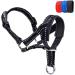 ILEPARK Dog Halver with reflective strap halter neck band for dogs adjustable and easy to control.(M black) m black