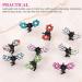 60pcs Mini Rhinestone Hair Claw Clips for Women and Girls - Multicolor Glitter Teeth Metal Clamps by BetterJonny - Buy Online on GoSupps.com