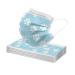 10-100PCS Adult Solid color Lovely Paw Print Disposable Protection Face Bandanas 3-Layer Breathable Face_Masks for Daily Use Blue-10pc