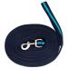 Pfiff 101196 Softlunge lunge lunging line swivel snap hook approx. 8.20 meters 820 cm blue-turquoise