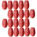 HOMSFOU 30Pcs Simulated jujube Artificial red dates Home decoration plastic playes food decor fake jujube fake dried jujube realistic dried jujube simulation fruit Chestnut decorate milk