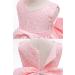 LZH Baby Girls Lace Dress 0-24 Months & 5-6 Years Baby Pink - Wedding, Pageant, Baptism, Christening Tutu Gown with Bowknot Flower Detail - Buy Online on GoSupps.com