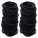 100 pieces hair tie girl black hair tie without metal small elastic hair bands ponytail owner hair accessories thin hair straps for girls man women