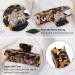 Multi-Color Hair Claw Clips Set - Tortoise Shell & Leopard Print Barrettes for Women & Girls (6 Pack) - Buy Online on GoSupps.com