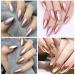 Buy Metallic Nail Powder Set - 6 Colors Chrome Nail Art Pigment for Stunning Shine & Mirror Effect - Buy Online on GoSupps.com
