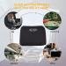 Big Hippo Memory Foam Camping Pillow - Soft Black Nap Pillow with Removable Cover - Buy Online on GoSupps.com